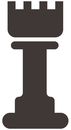 Chess icon - chess castleのイラスト素材