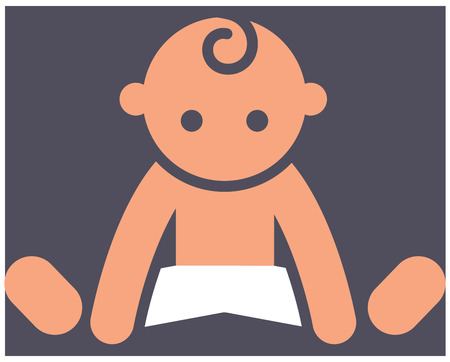 Kids activities color iconのイラスト素材