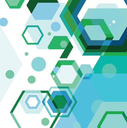 Abstract color background from geometric shapes, vector illustration