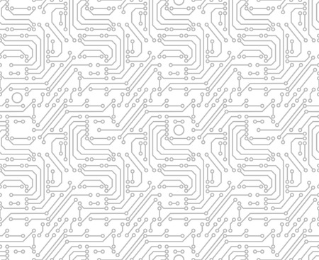 Circuit board background illustration of abstract motherboard. Seamless pattern.のイラスト素材