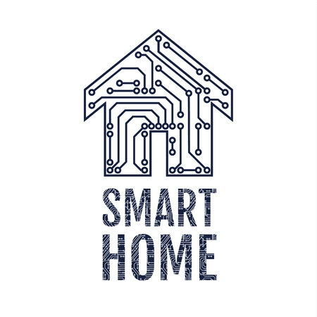 Smart home illustration.のイラスト素材