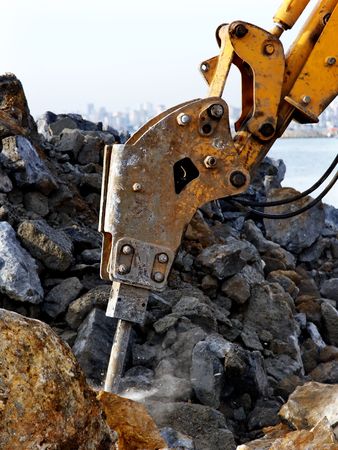 An impact breaker at workの写真素材