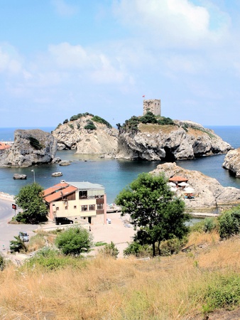 Sile Harbor, Istanbul, Turkeyの写真素材