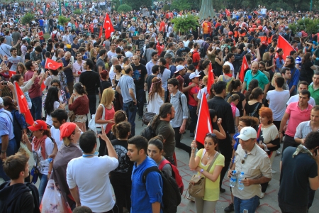 ISTANBUL - JUN 1: Violence sparked by plans to build on the Gezi Park have broadened into nationwide...