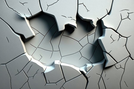 texture, background. cracked white paint. AI generative. illustration in photorealistic style.の素材