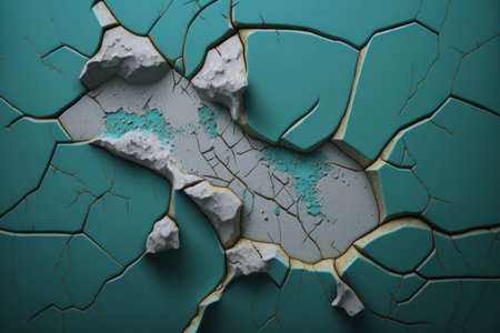 texture, background. cracked paint. AI generative. illustration in photorealistic style.の素材