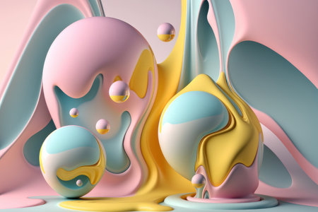 abstract background. Splashes of paint. AI generative. illustration in photorealistic style.の素材