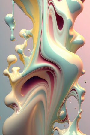 abstract background. Splashes of paint. vertical background. AI generative. illustration in photorealistic style.の素材