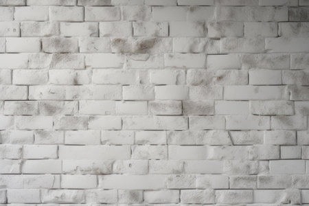 Background, texture, white brick wall. Background for the site, application. AI generative. illustration in photorealistic style.の素材