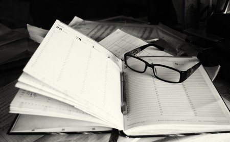 notebookの写真素材