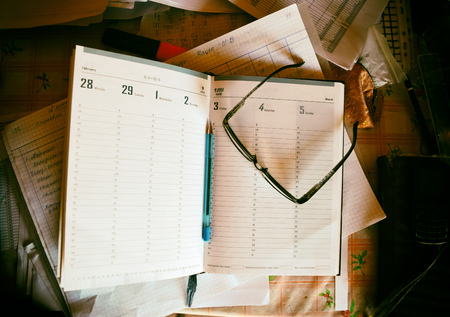 notebookの写真素材