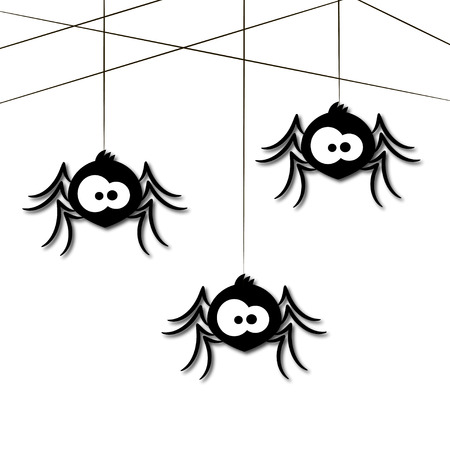 funny spider cartoon for you design illustrationのイラスト素材