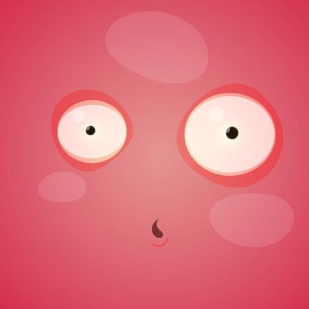 colorful blots expressing different emotions illustrationのイラスト素材