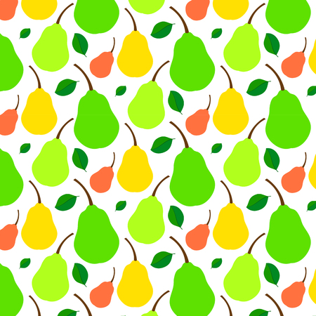 pattern Juicy ripe pear.のイラスト素材