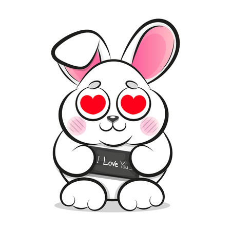 bunny illustration vector for print design other uses.のイラスト素材