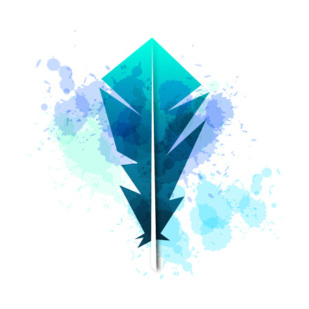 fountain pen color vector illustration on white backgroundのイラスト素材