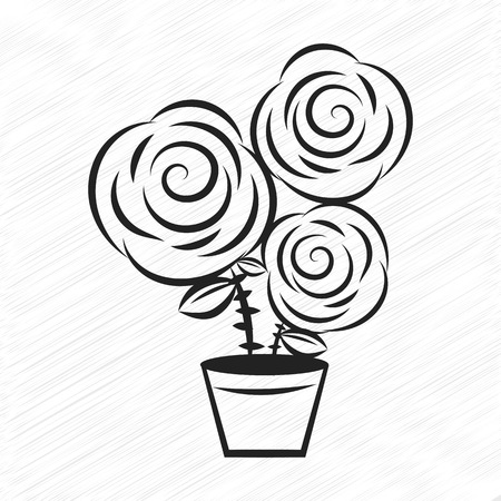 Flower motif sketch for design. Vector illustrationのイラスト素材