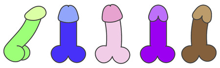 Vector Adult Sex Toys Vibrators Icon. Dildo Vibrator Set . Illustration Of A Female Vibrator In The Style Of Flat Minimalism.のイラスト素材