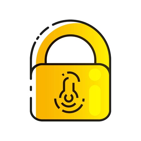 Lock Icon Vector. Lock Vector Design. Sign Design. Flat Style. Vector Eps 10のイラスト素材