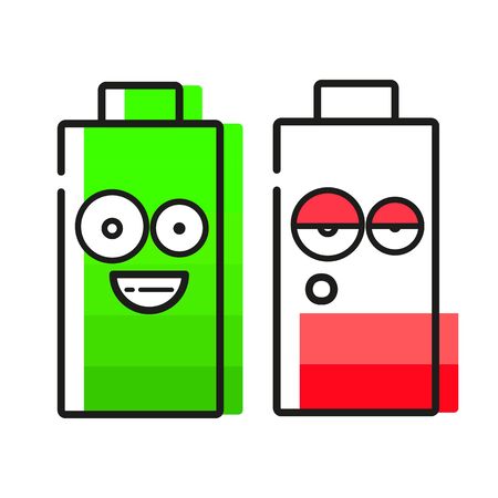 Battery Vector Icon On White Background For Your Designのイラスト素材