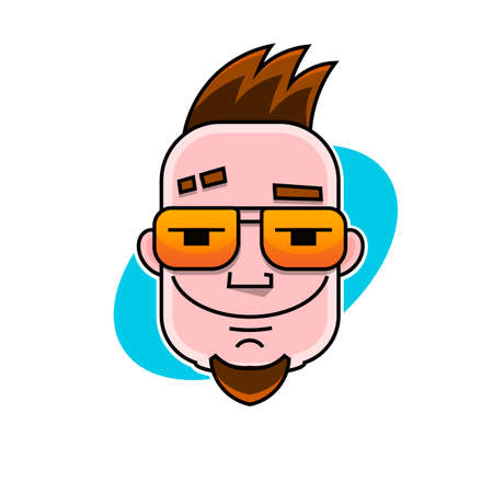 cute cartoon Have a nice day vector illustration.のイラスト素材