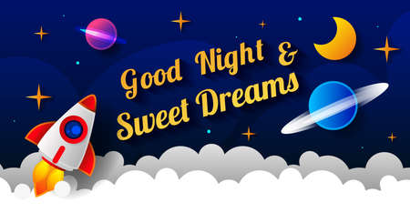 Sweet dreams design, vector illustration eps 10. Art design for web, site, advertising, bannerのイラスト素材