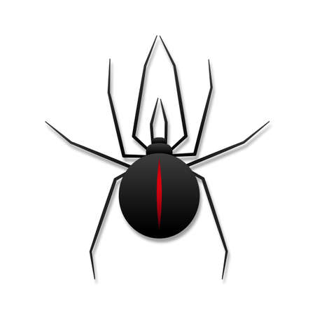 funny spider cartoon for you design illustrationのイラスト素材