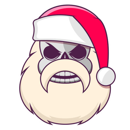 Christmas background with Santa Claus and the inscriptions Merry Christmas and Happy New Year Ho-Ho-Ho Vectorのイラスト素材