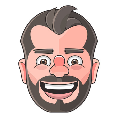 Arab businessman character. Different poses and emotions. Vector illustrationのイラスト素材