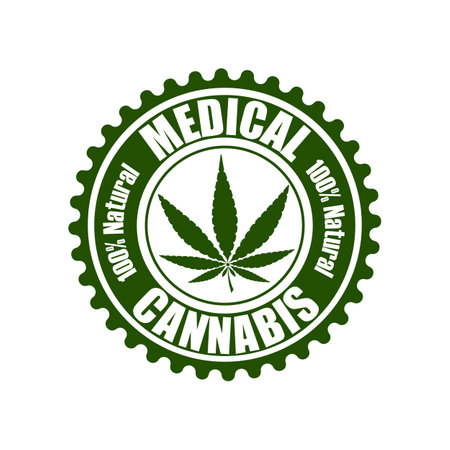 Creative marijuana health medical cannabis designsのイラスト素材