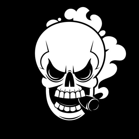 Skull and plant leaves and geometric shapes hand drawn sketch illustration. Tattoo vintage print. vector illustration. clothing template and t-shirt design, day of the dead. Vector stickers, printsのイラスト素材