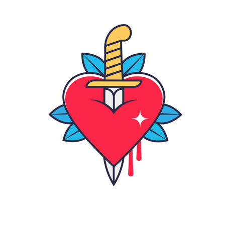Heart Logo design vector template. St. Valentine day of love symbol. Cardiology Medical Health care Logotype conceptのイラスト素材