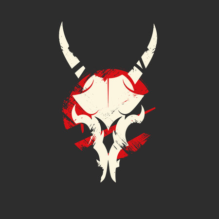 goat logo design with vector templateのイラスト素材