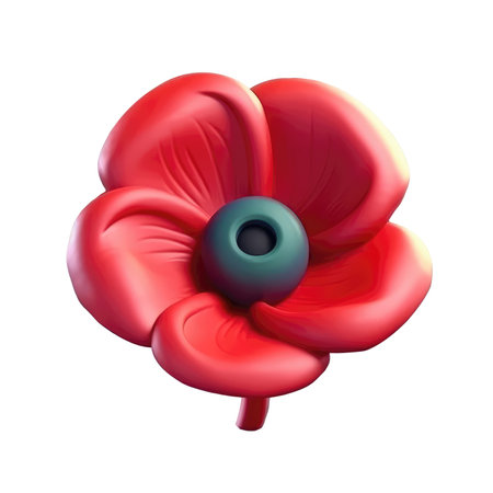 3d icon cute The flower of rose summer Cartoon sweet character kawaii style on Isolated Transparent png background. Generative AI.の素材