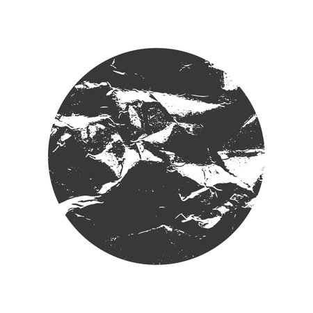 Vector Grunge circle Stamp. Distress grain surface dust and rough background concept. Overlay texture stamps with banners, logos, icon, label and badges.のイラスト素材