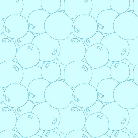soap bubbles seamless pattern on light blue background. Modern abstract design for paper, cover, fabric, interior decorのイラスト素材