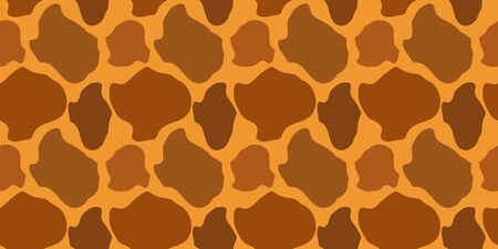 seamless pattern with abstract giraffe print in brown shades. Modern abstract design for packaging, paper, cover, fabric, interior decorのイラスト素材
