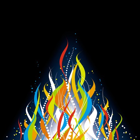 Abstract flame backgroundのイラスト素材