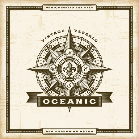 Vintage Oceanic Labelのイラスト素材
