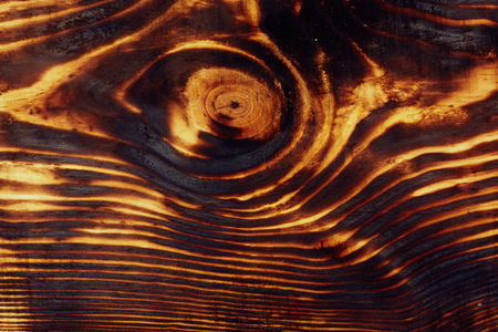 Burned wood texture backgroundの写真素材