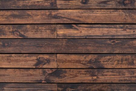 Wet wooden floor planks