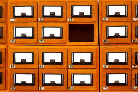 An archival cell with the old documentationの写真素材