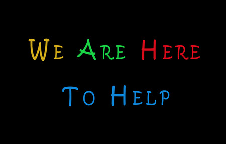 We Are Here To Help Conceptの写真素材