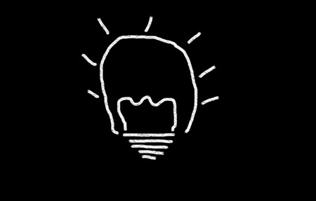 As representing the light of new ideasの写真素材