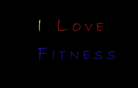 I Love Fitness Conceptの写真素材