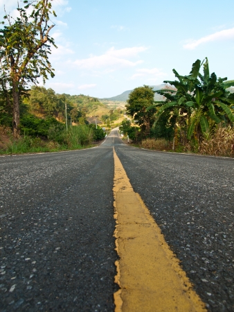 Road to north Thailandの写真素材