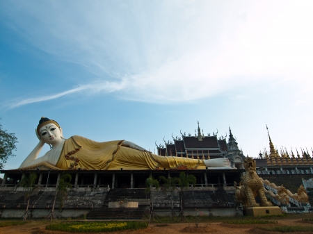 A great Budda in Thailandの写真素材