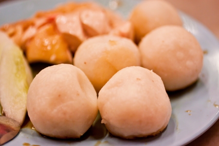 Chicken rice ball local food in Malaka,Malaysiaの写真素材