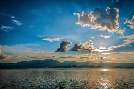 Sunset lightの写真素材