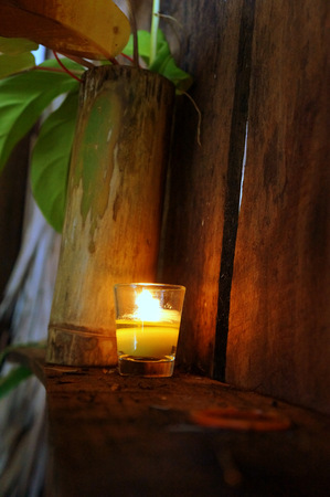 Candle lightsの写真素材